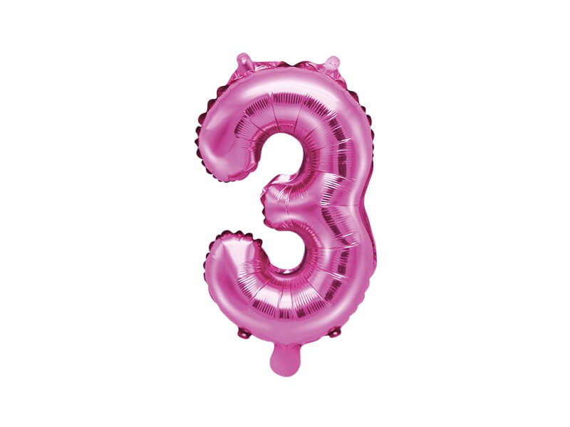 Ballon anniversaire chiffre 3 Or 35cm : Ballons chiffres Or sur Sparklers  Club