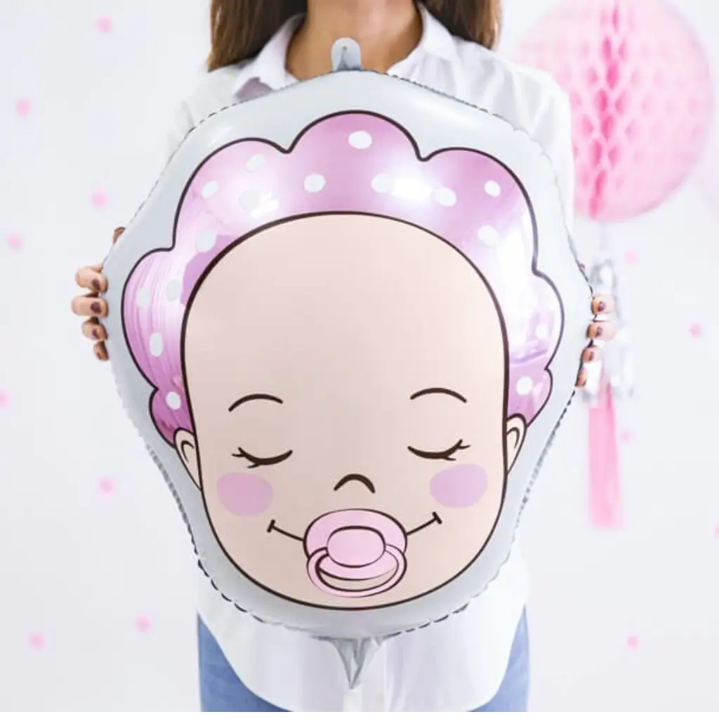 Ballon Baby Girl Rose 40x45cm 