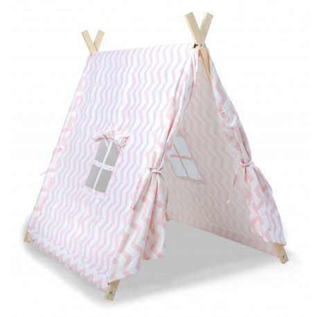 Tente Canadienne Pliable Rose pour enfant 