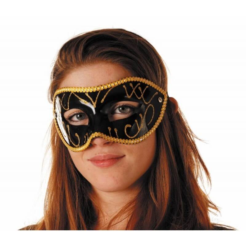 Venezianische Masken Set - 2 Schwarze Elegante Masken Für Damen & Herren | Karneval & Bälle