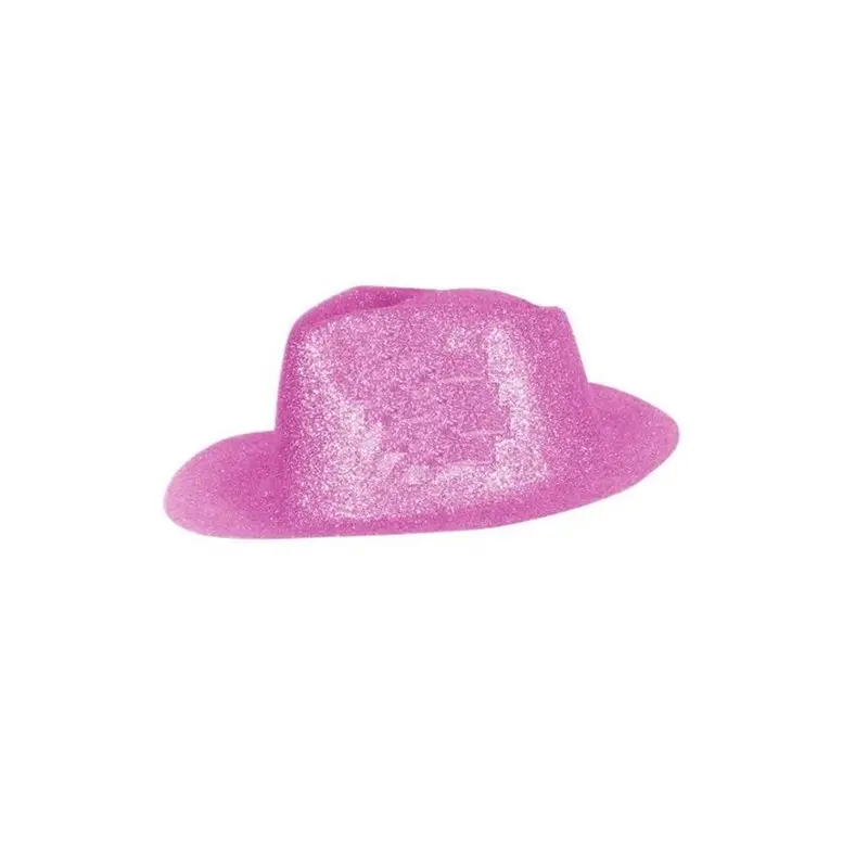Chapeau Borsalino Paillette Rose 