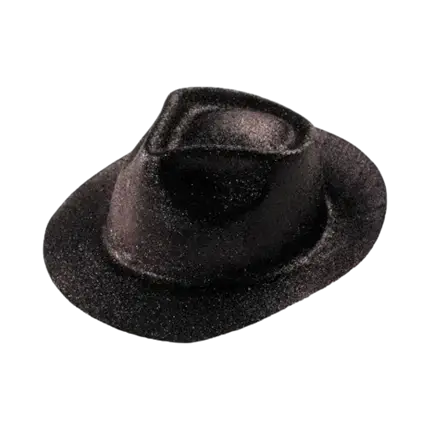Chapeau BORSALINO Paillette Noir