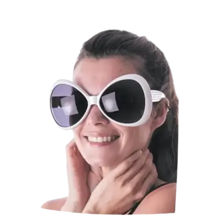 Lunettes Butterfly Blanches