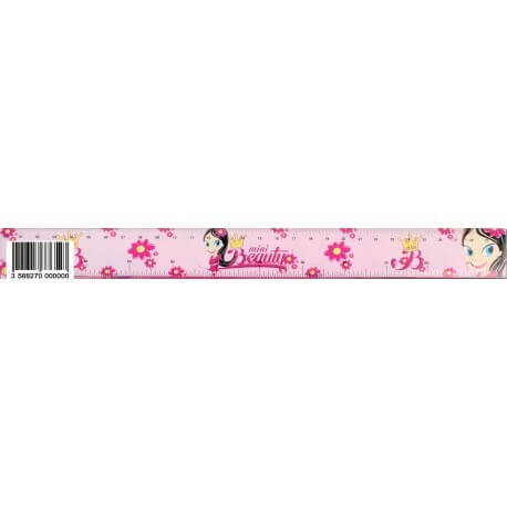 Règle mini beauty rose 30cm