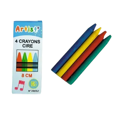 Lot de 4 crayons de cire 