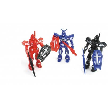 Robot avec épée + bouclier 11cm 