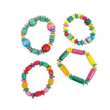 Bracelet en bois multicolore 