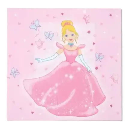 Lot de 12 serviettes PRINCESSE