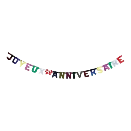 Guirlande Joyeux Anniversaire Métal