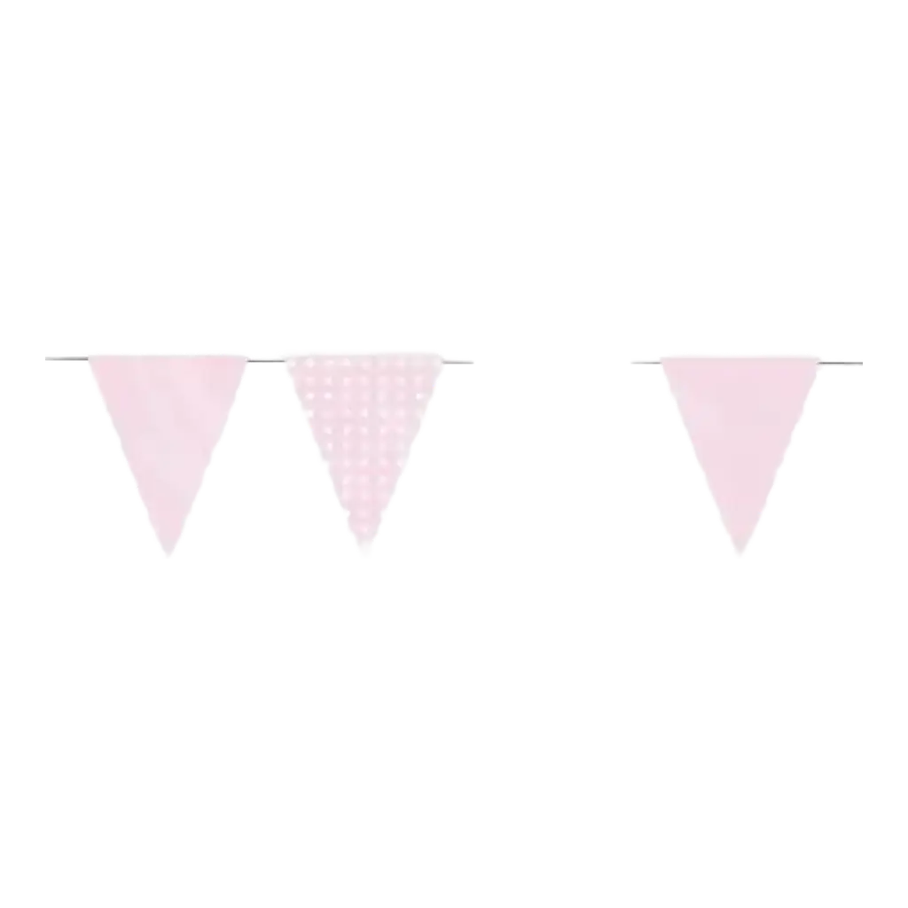 Guirlande SWEET rose 12 fanions 
