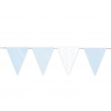 Guirlande En Papier Dégradé De Bleu - 4 Pièces De 4m - Pour Fête Prénatale, Anniversaire, Mariage