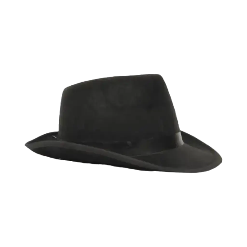 Chapeau Borsalino en Tissu Noir