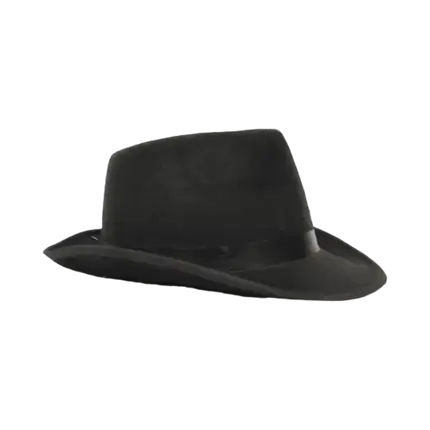 Chapeau Borsalino en Tissu Noir