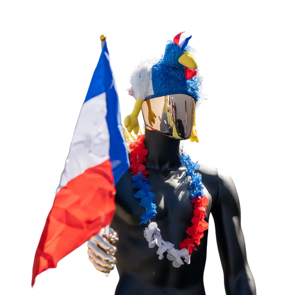 Collier Hawaïen Tricolore France