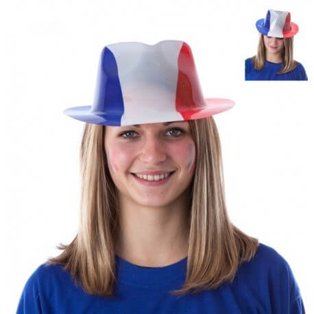 Chapeau Bleu Blanc Rouge Borsalino PVC
