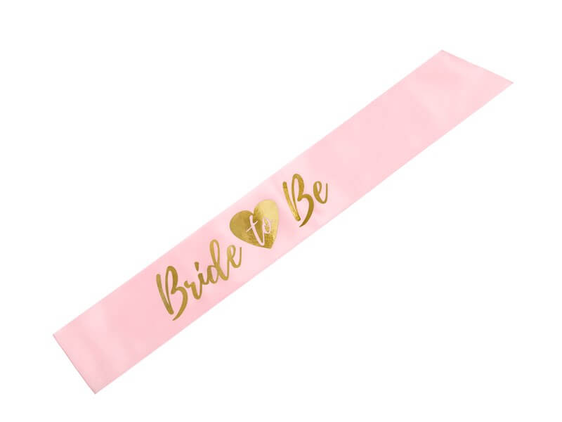 Écharpe rose avec Bride to be Or