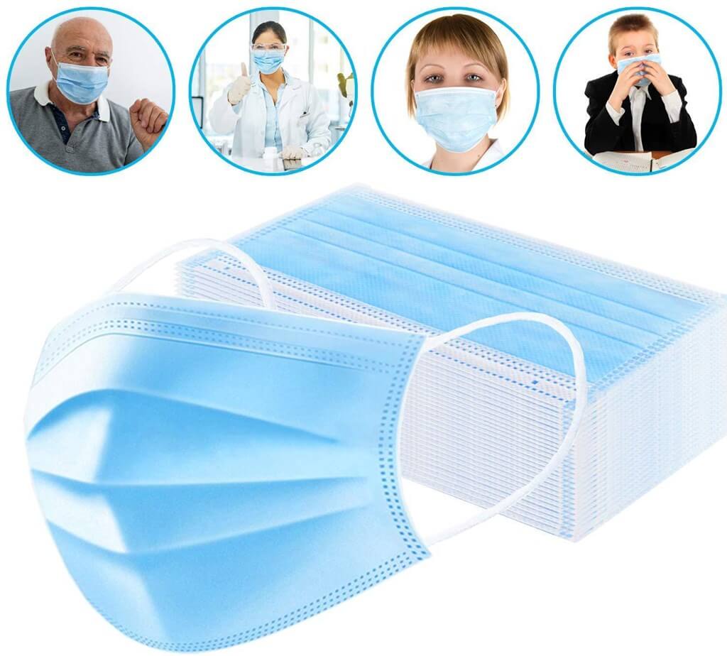 Boîte de 50 Masques de protection jetables 3 plis - Laboratoires Roig