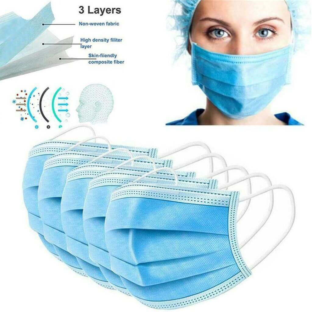 Disposable 3-ply mask