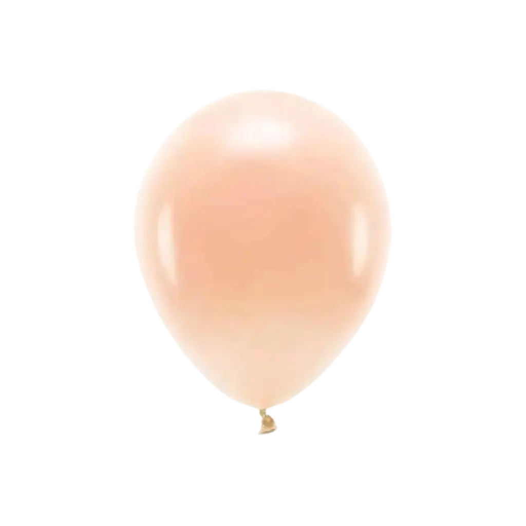 Lot de 100 Ballons de Baudruche Pastel Biodégradables Pêche