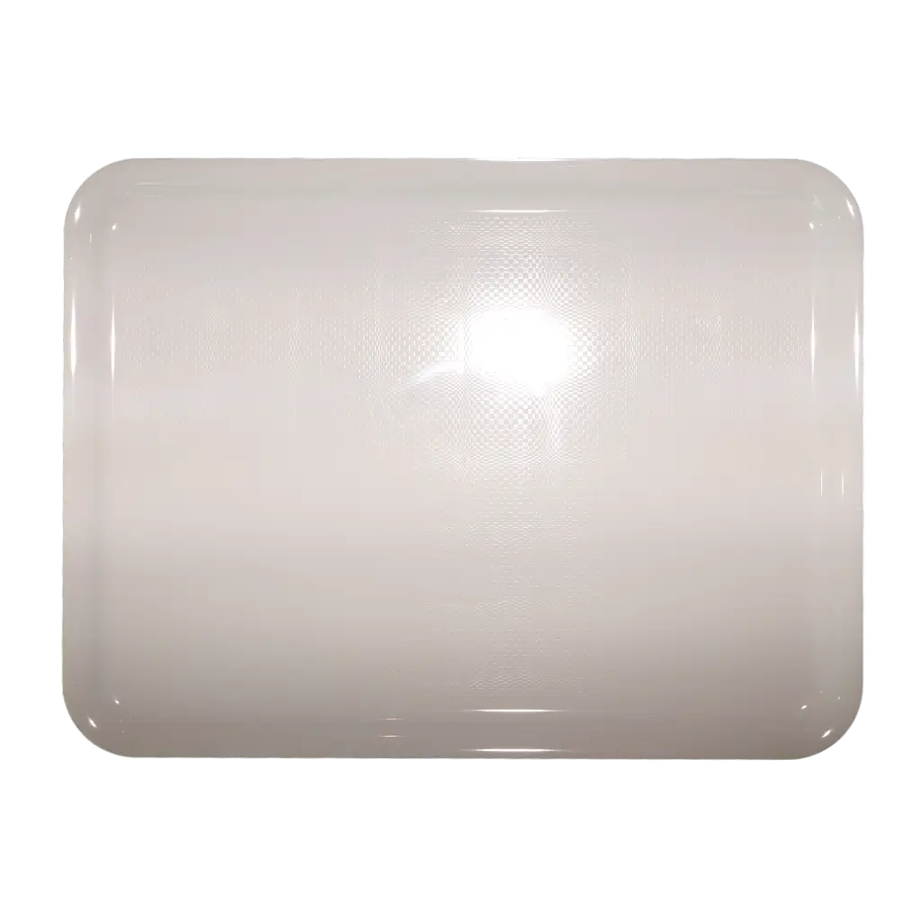 Plateau en plastique blanc rectangulaire 50x37cm