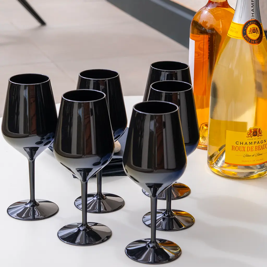 Verre à vin WINE COCKTAIL noir 47cl (Tritan)