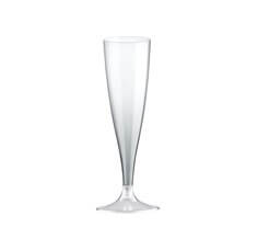 Flûte champagne plastique 13cl (20psc) - Transparent