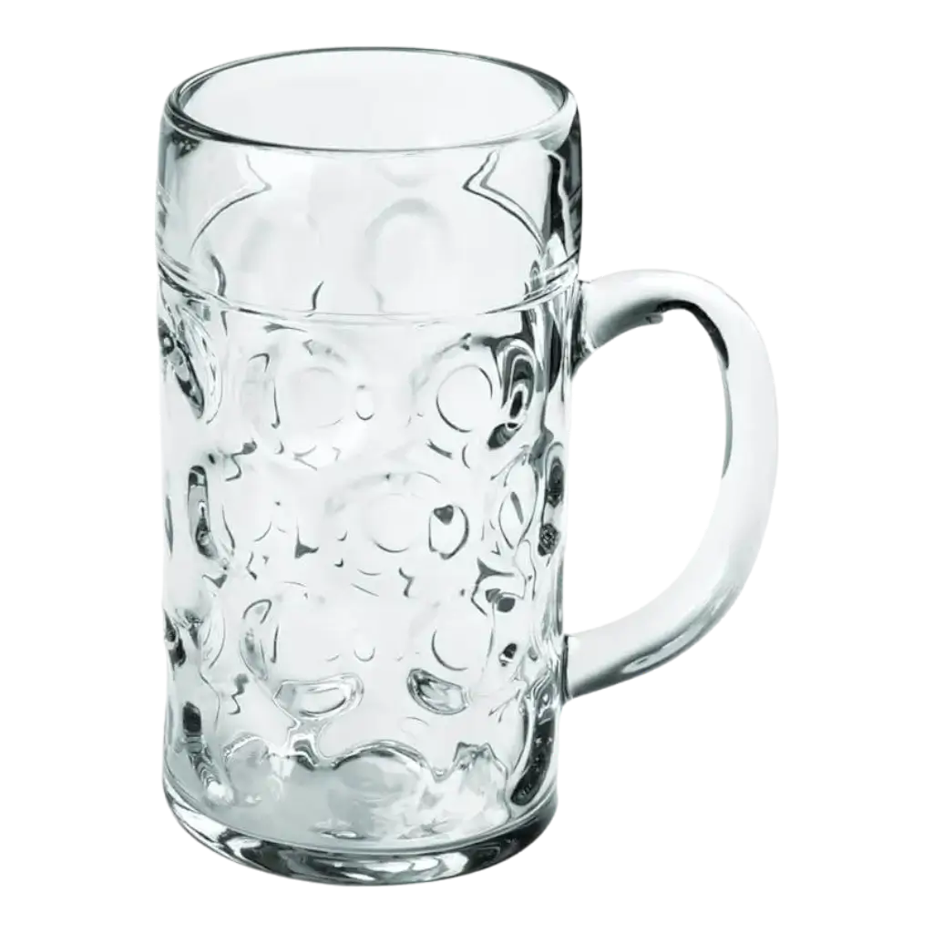 Chope à Bière Transparente Géante Design 100cl 