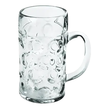 Chope à Bière Transparente Géante Design 100cl