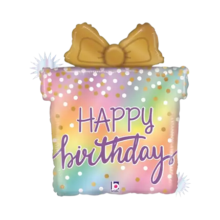 Ballon Cadeau Happy Birthday 69cm