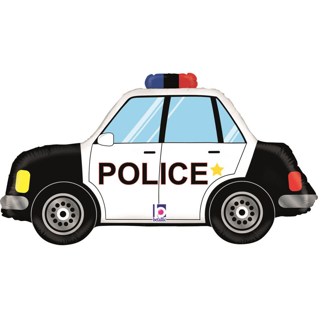 Ballon Hélium Voiture de Police 86cm