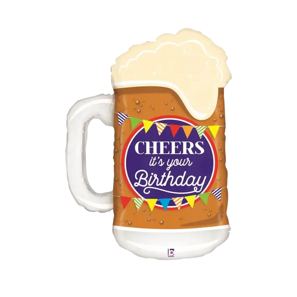 Ballon Mug Bière Birthday 86cm