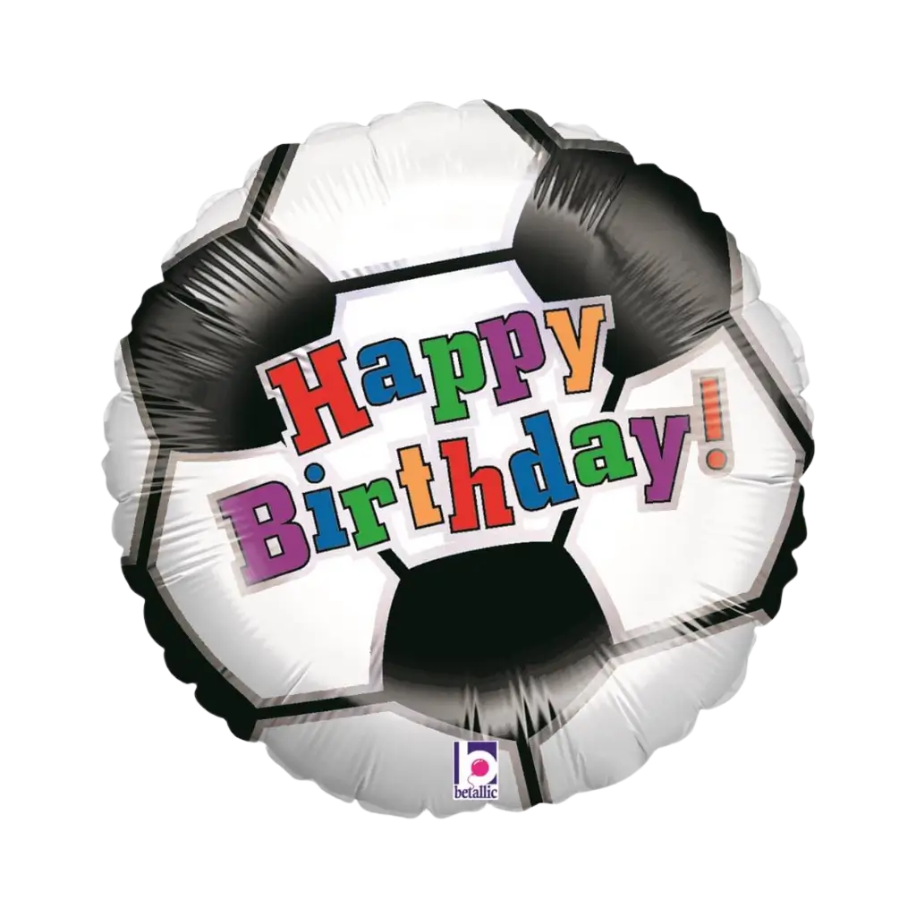 Ballon Foot Happy Birthday ø45cm