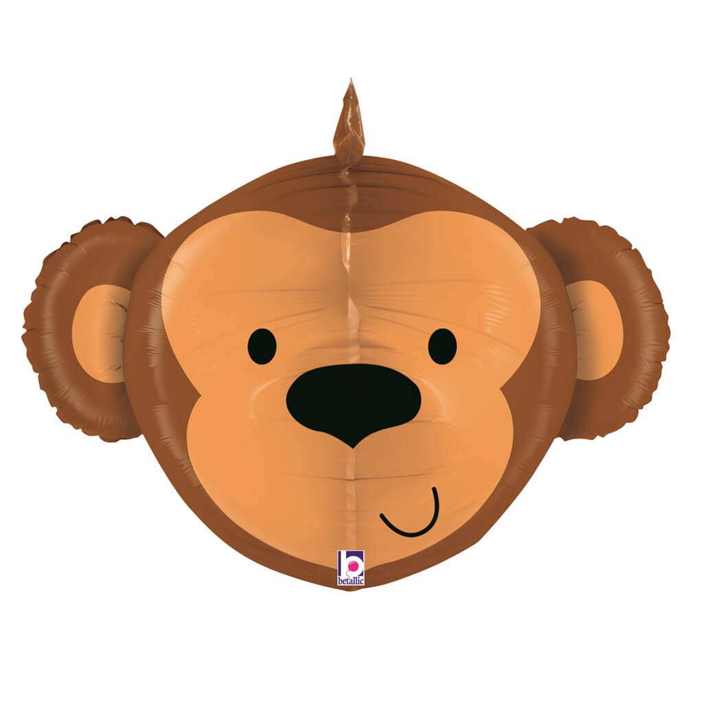 Ballon Tête de Singe 3D 69cm