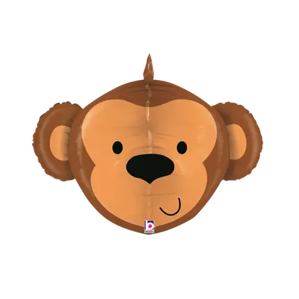 Ballon Tête de Singe 3D 69cm