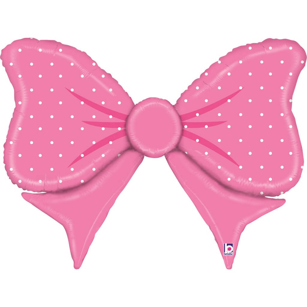 Ballon noeud Papillon rose 109cm