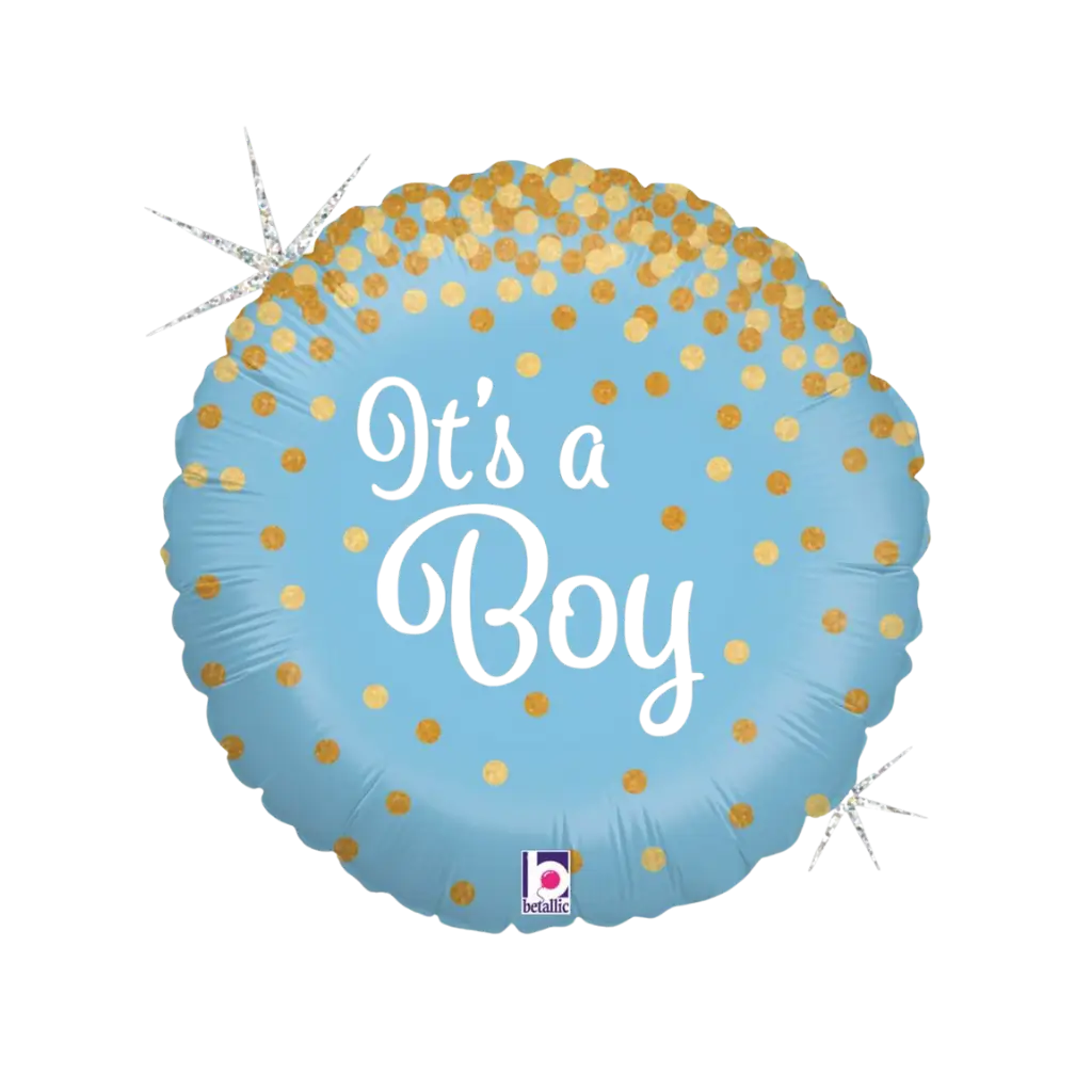 Ballon Bleu It's a Boy Brillant ø45cm
