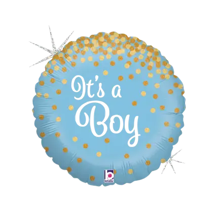 Ballon Bleu "It's a Boy" Brillant ø45cm