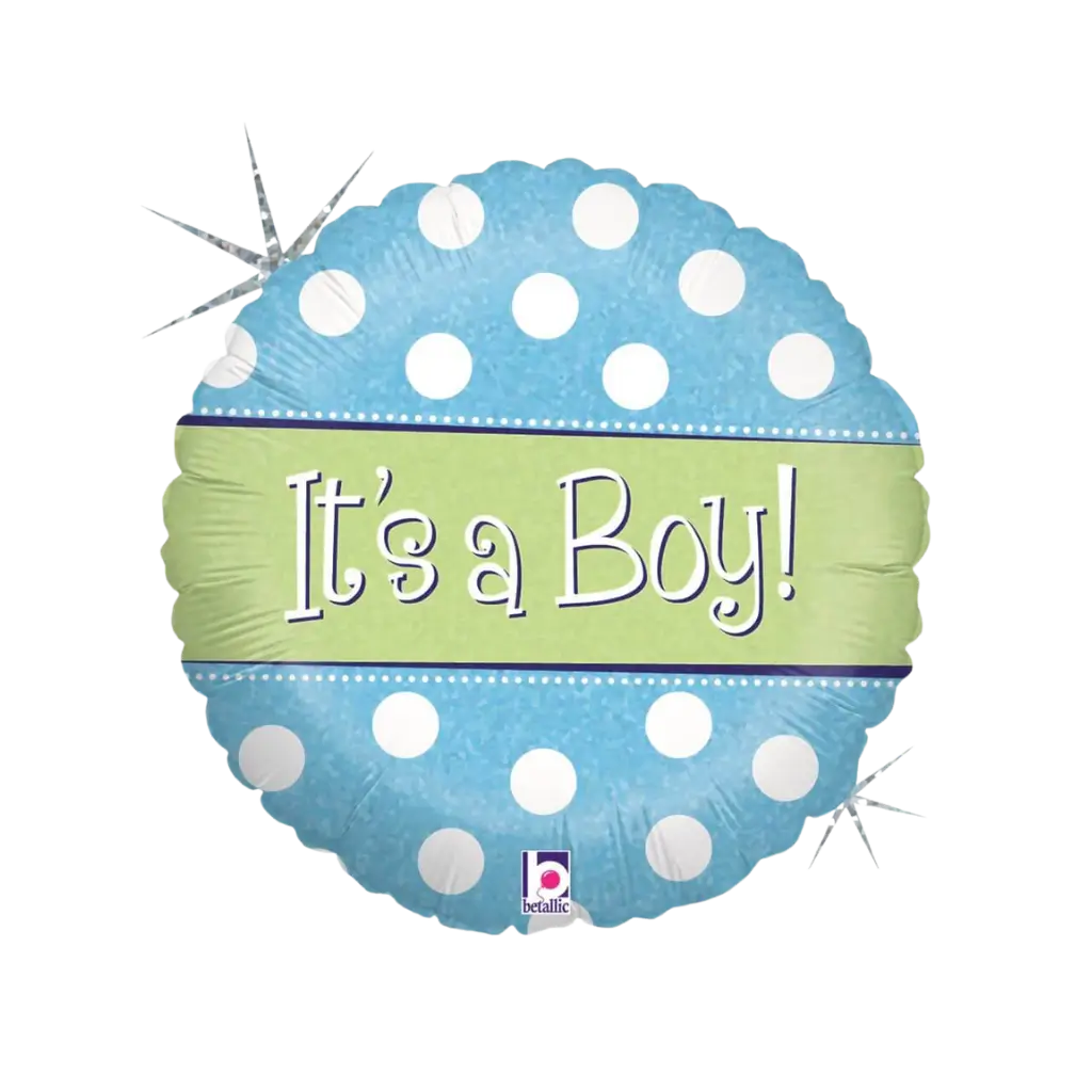 Ballon à pois It&#39;s a Boy ø45cm