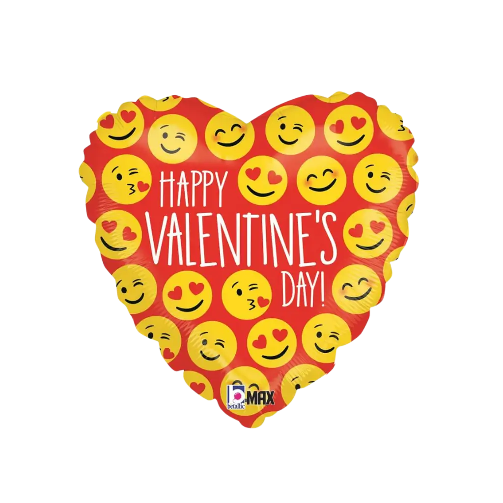 Ballon Coeur Happy Valentine&#39;s Day 45cm