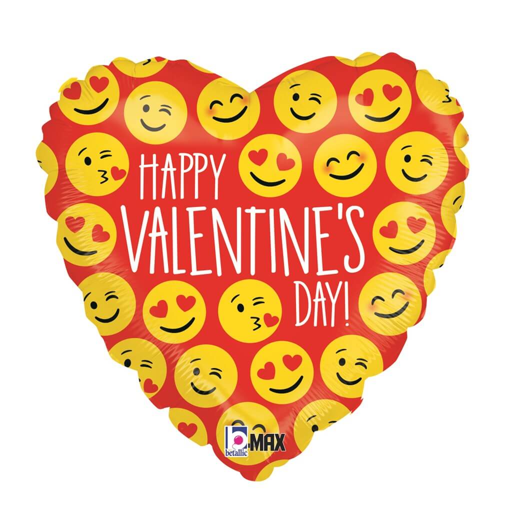 Ballon Coeur Happy Valentine's Day 45cm