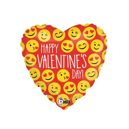 Ballon Coeur Happy Valentine's Day 45cm
