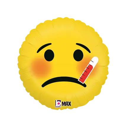 Ballon Emoji Malade ø45cm