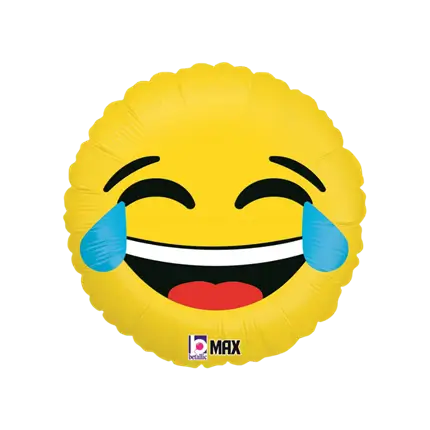 Ballon Emoji Jaune LOL ø45cm 