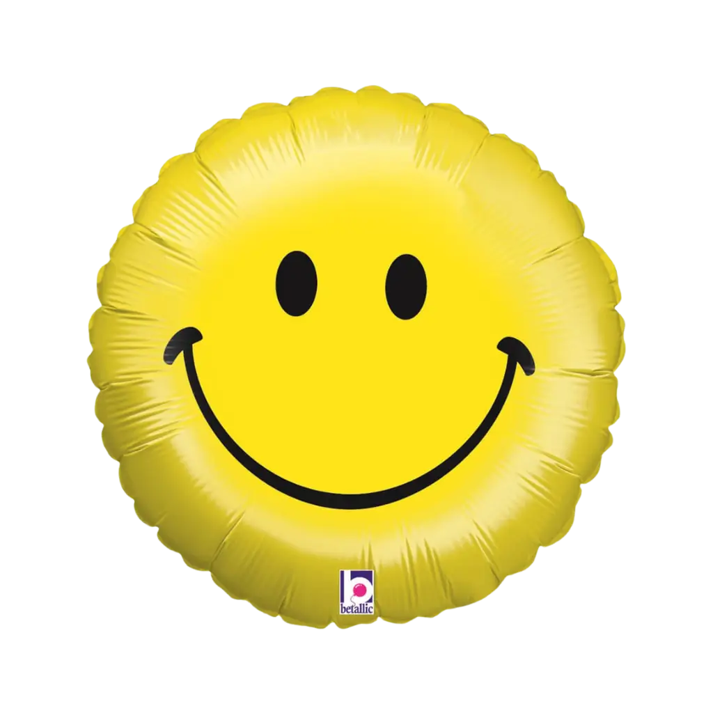 Ballon Emoji Jaune Sourire ø45cm 