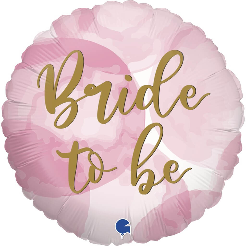 Ballon Bride to Be Or Effet Rose ø45cm