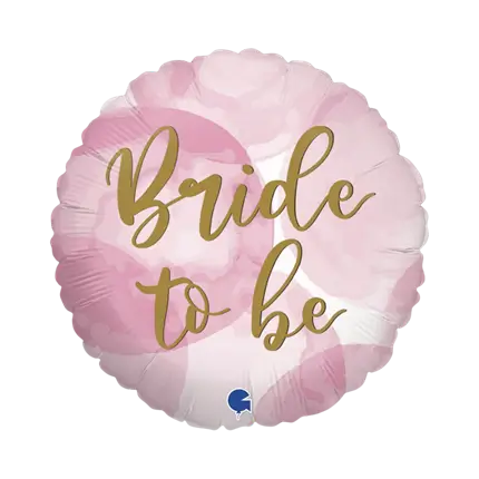 Ballon Bride to Be Or Effet Rose ø45cm
