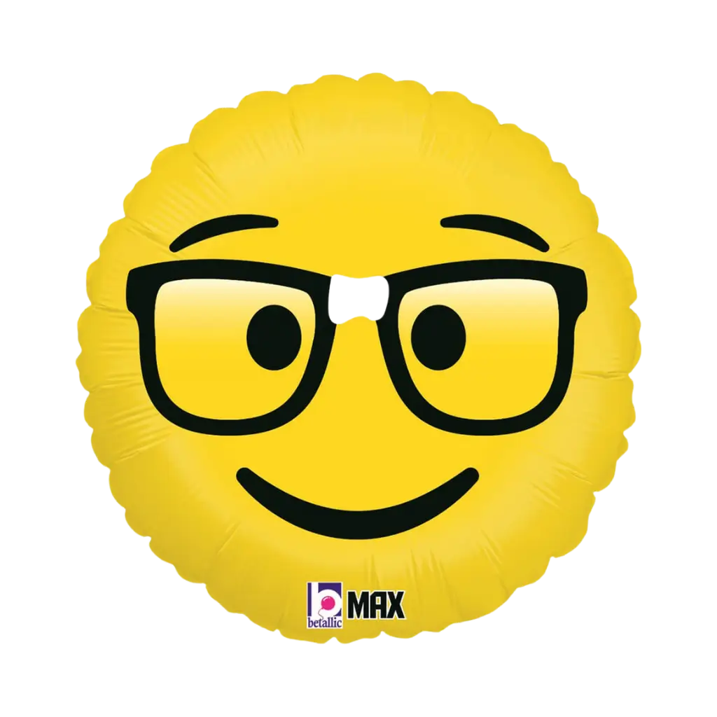 Ballon Emoji Jaune Intello ø45cm
