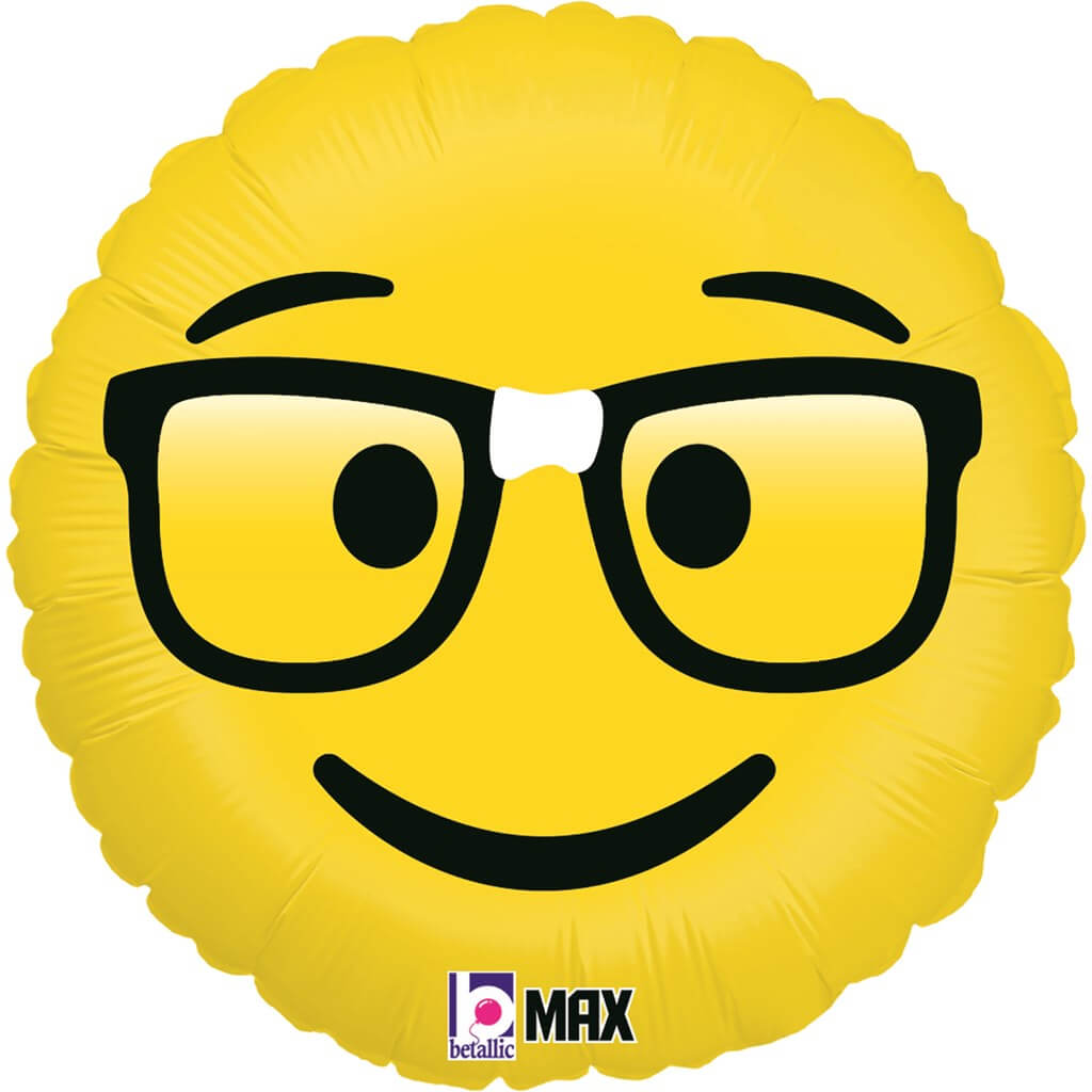 Ballon Emoji Jaune Intello ø45cm