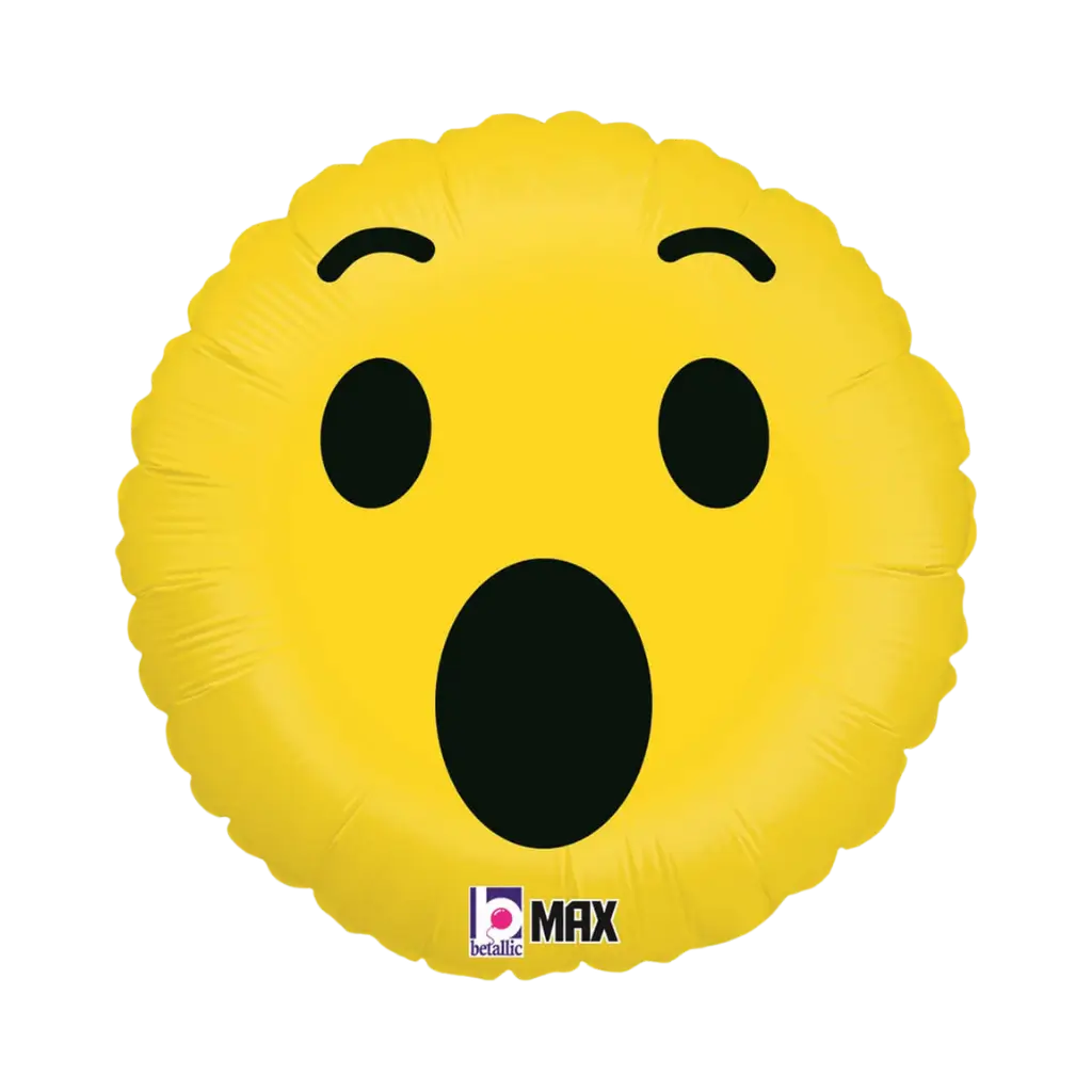 Ballon Emoji Jaune Wow ø45cm