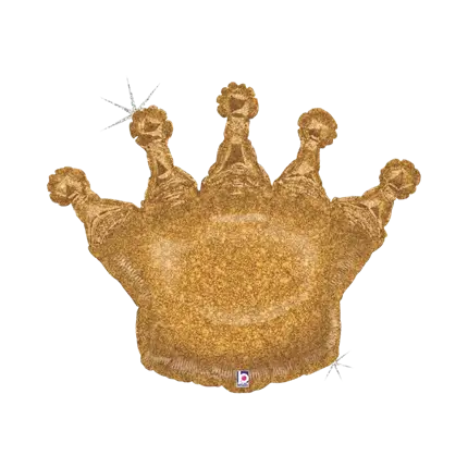 Ballon hélium Couronne Or 91cm 